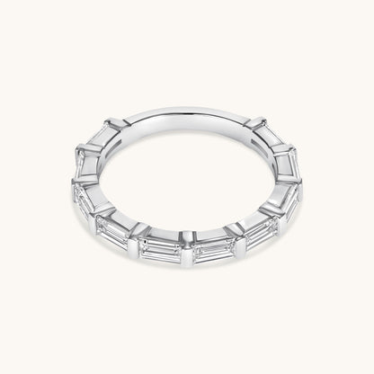 East-West Bar-Set Baguette Band