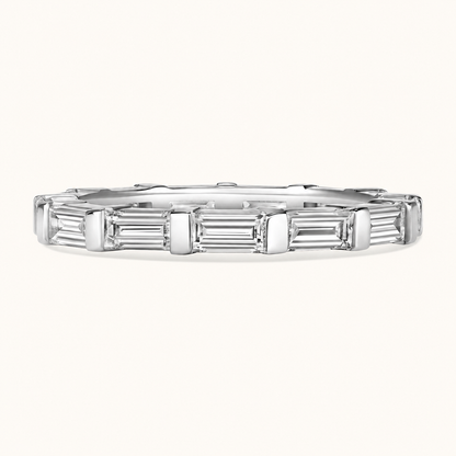 East-West Bar-Set Baguette Band