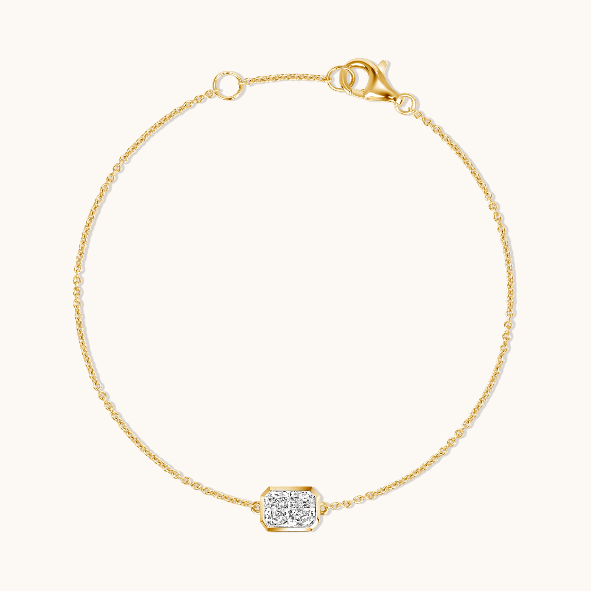 East-West Lab Diamond Bezel Bracelet - Happy Jewelers Fine Jewelry Lifetime Warranty