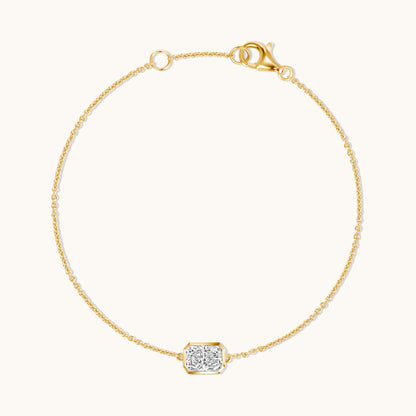 East-West Lab Diamond Bezel Bracelet - Happy Jewelers Fine Jewelry Lifetime Warranty