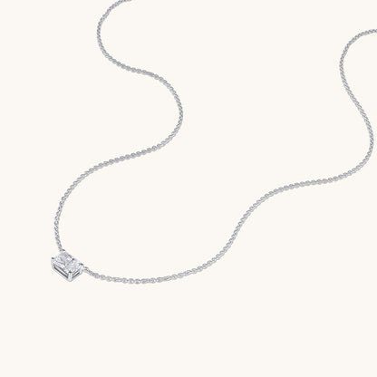 East-West Radiant Lab Diamond Solitaire Pendant - Happy Jewelers Fine Jewelry Lifetime Warranty