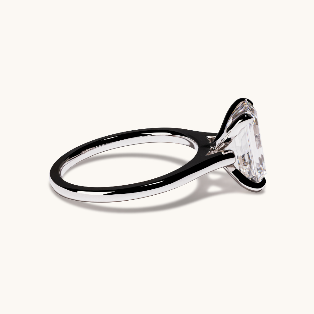 3.10 Emerald Lab Diamond Engagement Ring - Happy Jewelers Fine Jewelry Lifetime Warranty