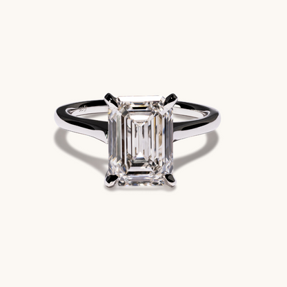 3.71 Emerald Lab Diamond Engagement Ring - Happy Jewelers Fine Jewelry Lifetime Warranty