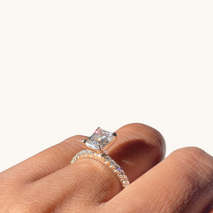 1.70 Emerald Lab Diamond Engagement Ring - Happy Jewelers Fine Jewelry Lifetime Warranty