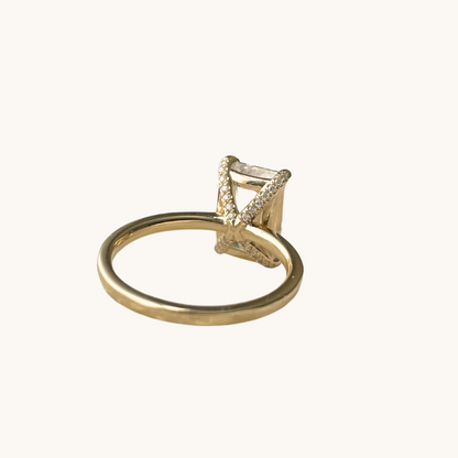 3.38 Emerald Lab Diamond Engagement Ring - Happy Jewelers Fine Jewelry Lifetime Warranty