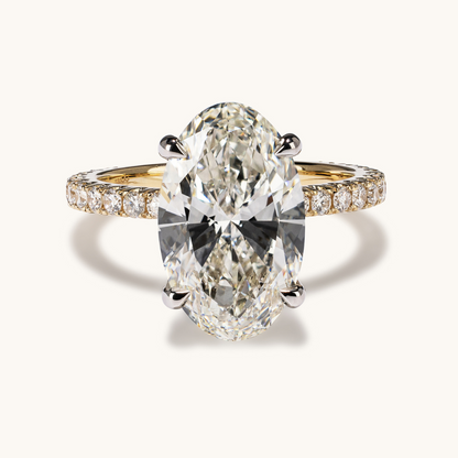 4.88 Oval Lab Diamond Engagement Ring - Happy Jewelers Fine Jewelry Lifetime Warranty