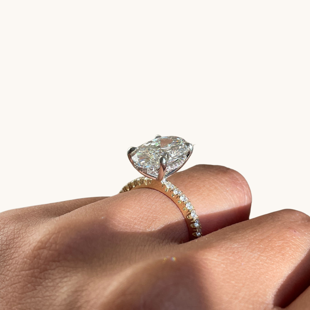4.88 Oval Lab Diamond Engagement Ring - Happy Jewelers Fine Jewelry Lifetime Warranty