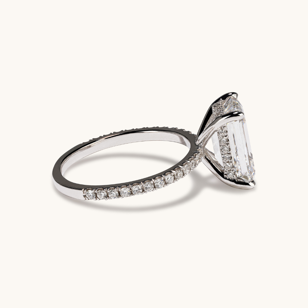 1.80 Emerald Lab Diamond Engagement Ring - Happy Jewelers Fine Jewelry Lifetime Warranty