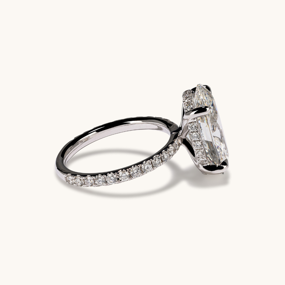 4.90 Oval Lab Diamond Engagement Ring