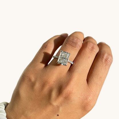4.58 Radiant Lab Diamond Engagement Ring - Happy Jewelers Fine Jewelry Lifetime Warranty