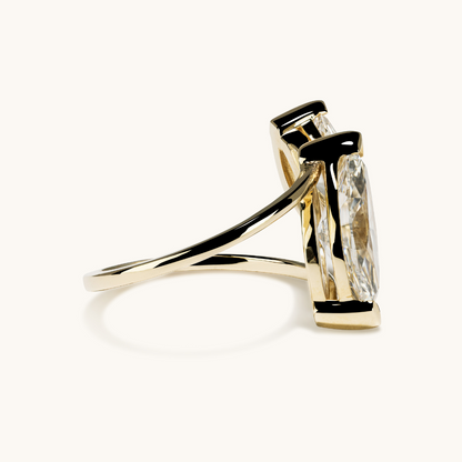 Marquise Toi et Moi Lab Diamond Engagement Ring - Happy Jewelers Fine Jewelry Lifetime Warranty