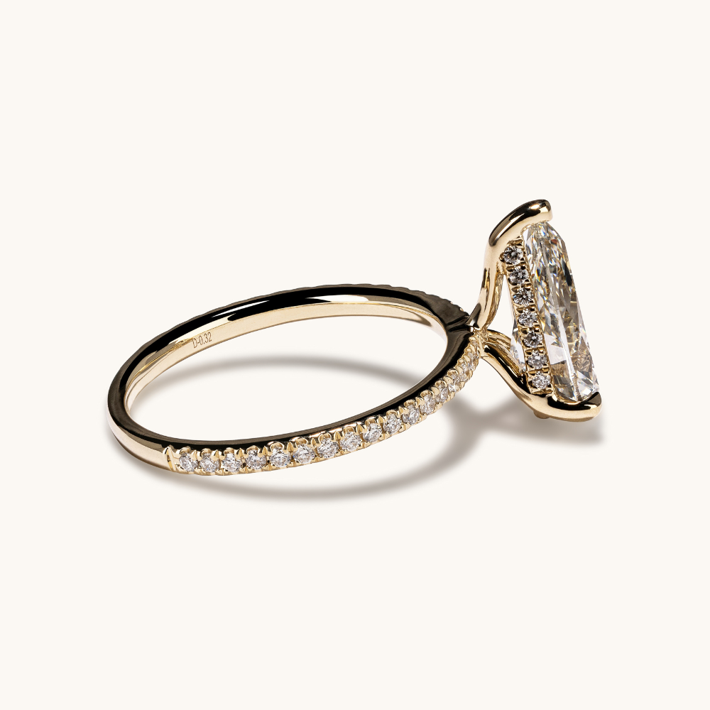 2.54 Pear Lab Diamond Engagement Ring - Happy Jewelers Fine Jewelry Lifetime Warranty