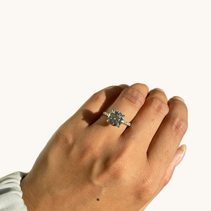 3.51 Round Lab Diamond Engagement Ring - Happy Jewelers Fine Jewelry Lifetime Warranty