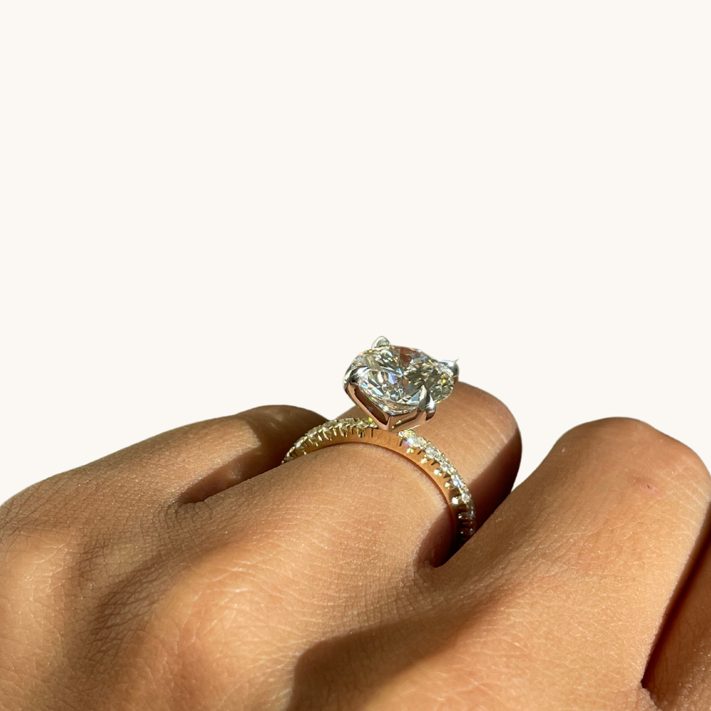 3.51 Round Lab Diamond Engagement Ring - Happy Jewelers Fine Jewelry Lifetime Warranty