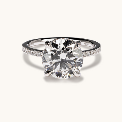 3.70 Round Lab Diamond Engagement Ring - Happy Jewelers Fine Jewelry Lifetime Warranty