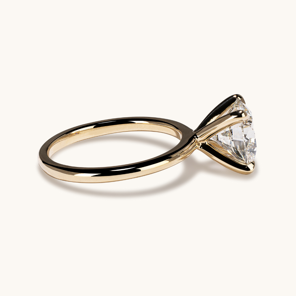 Round Lab Diamond Solitaire Engagement Ring - Happy Jewelers Fine Jewelry Lifetime Warranty