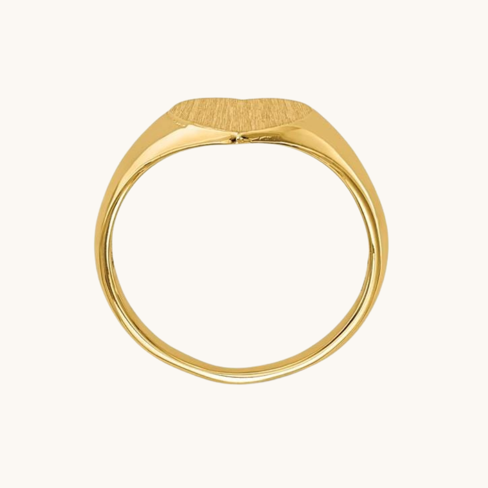 Signet Heart Ring