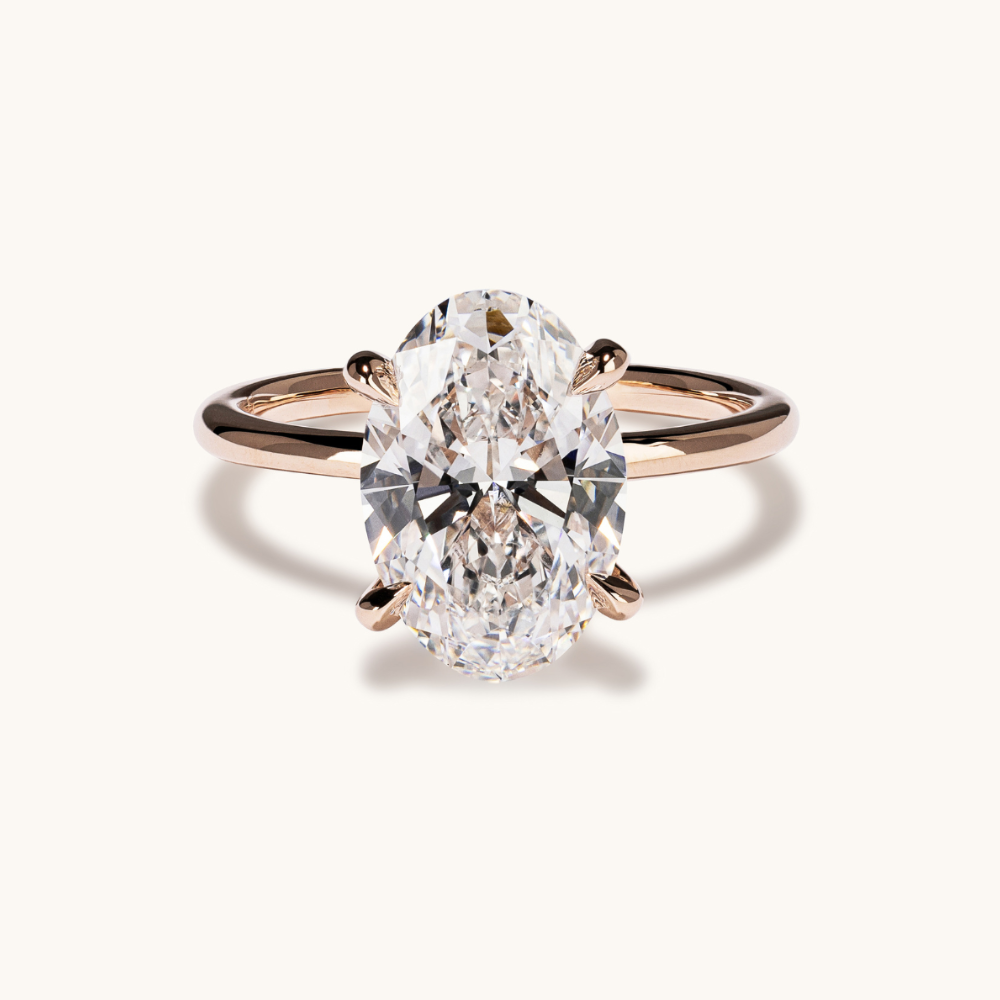 3.60 Oval Lab Diamond Engagement Ring - Happy Jewelers Fine Jewelry Lifetime Warranty