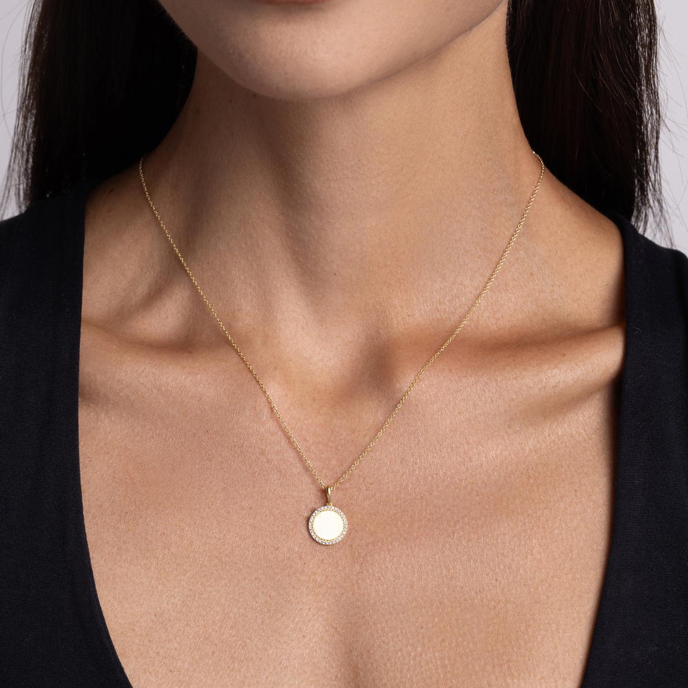 Engravable Diamond Pendant - Happy Jewelers Fine Jewelry Lifetime Warranty