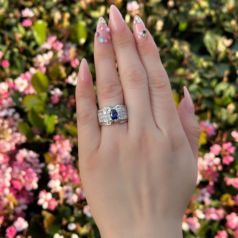 Oval Sapphire Ring - Happy Jewelers Fine Jewelry Lifetime Warranty