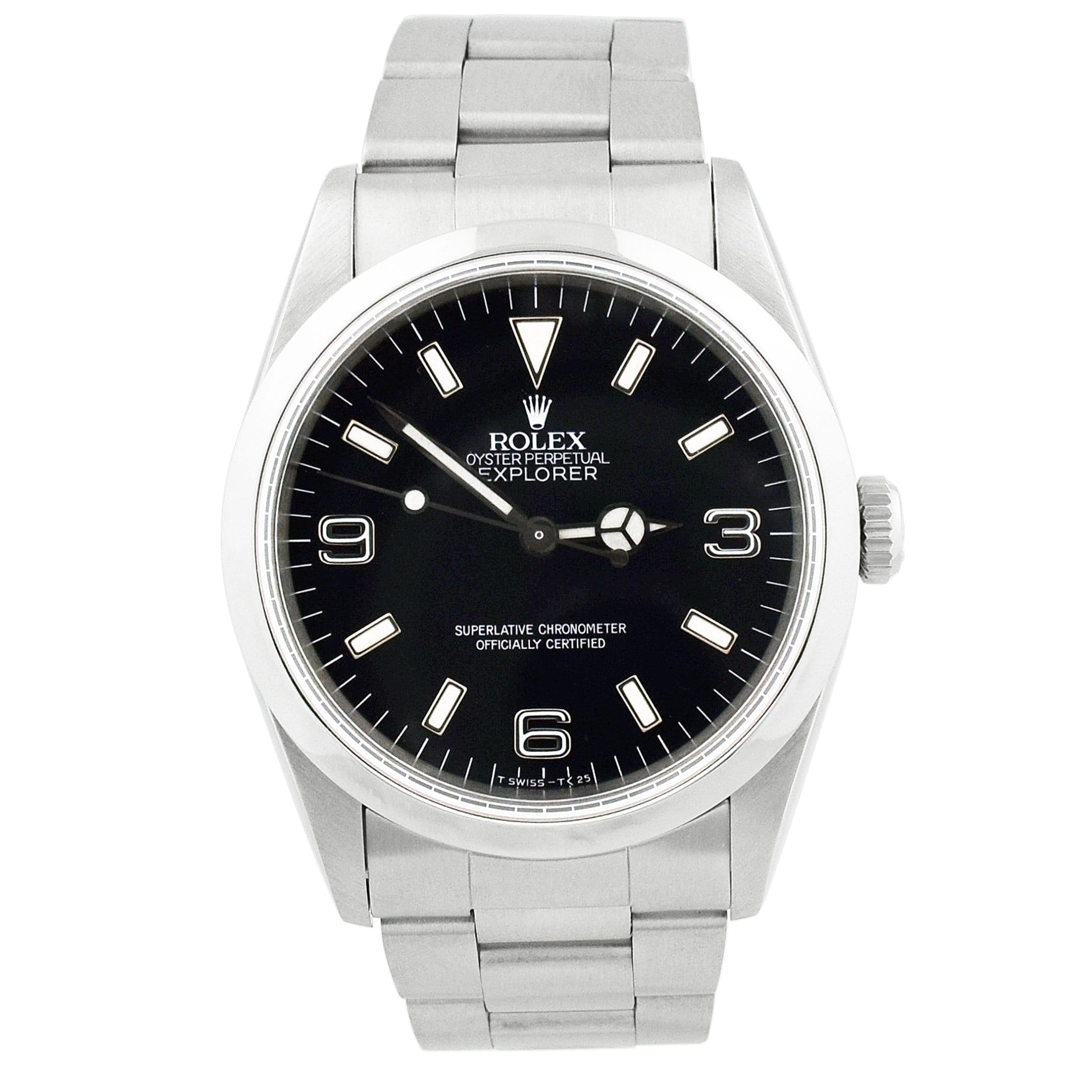 Rolex Explorer 36mm Black Dial Watch Ref# 14270 - Happy Jewelers Fine Jewelry Lifetime Warranty