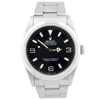 Rolex Explorer 36mm Black Dial Watch Ref# 14270 - Happy Jewelers Fine Jewelry Lifetime Warranty