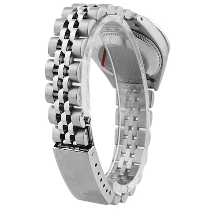 Rolex Date Stainless Steel 26mm White MOP Diamond Dial Watch Reference #: 6919 - Happy Jewelers Fine Jewelry Lifetime Warranty