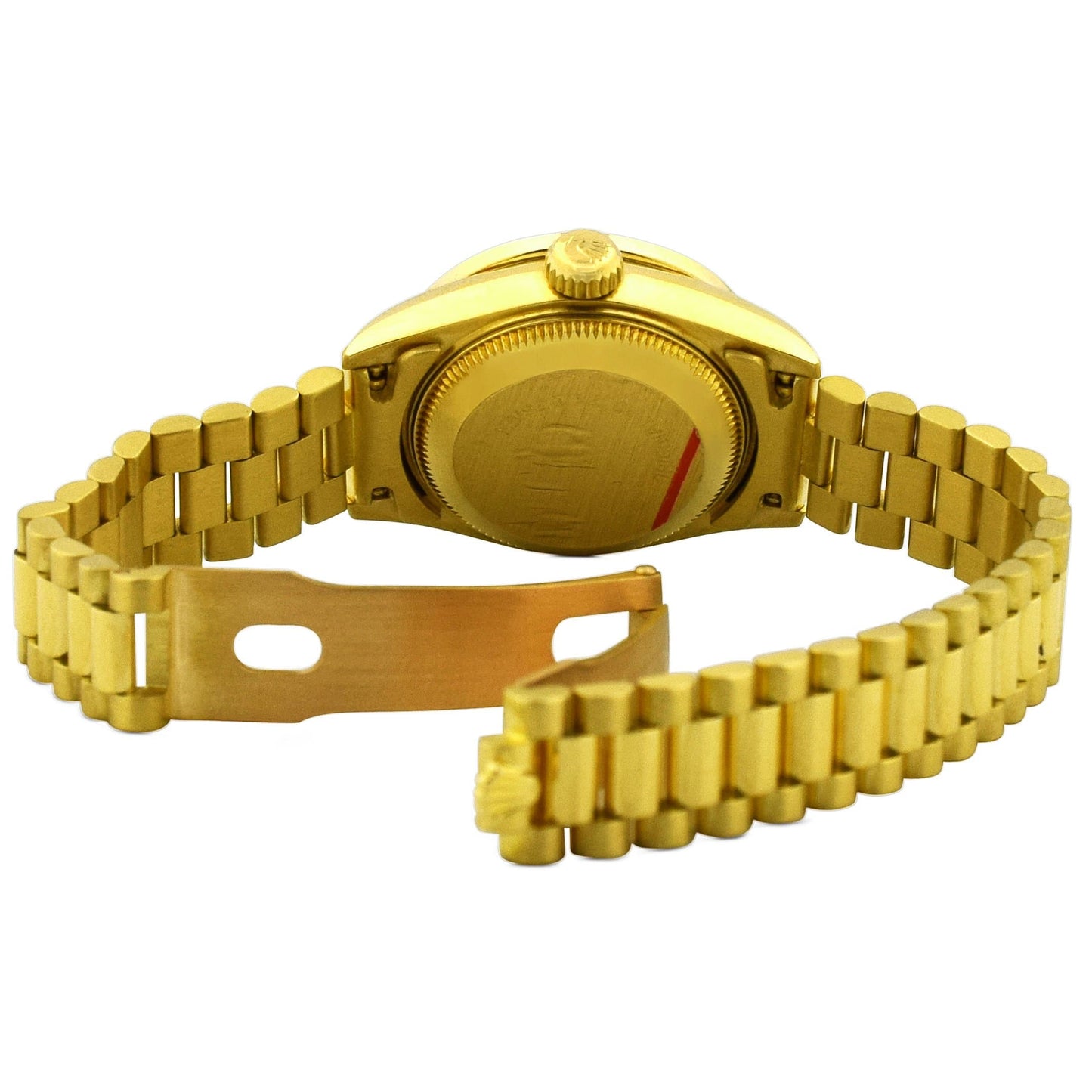 Rolex Datejust Yellow Gold 26mm White MOP Diamond Dial Watch Ref# 69178 - Happy Jewelers Fine Jewelry Lifetime Warranty