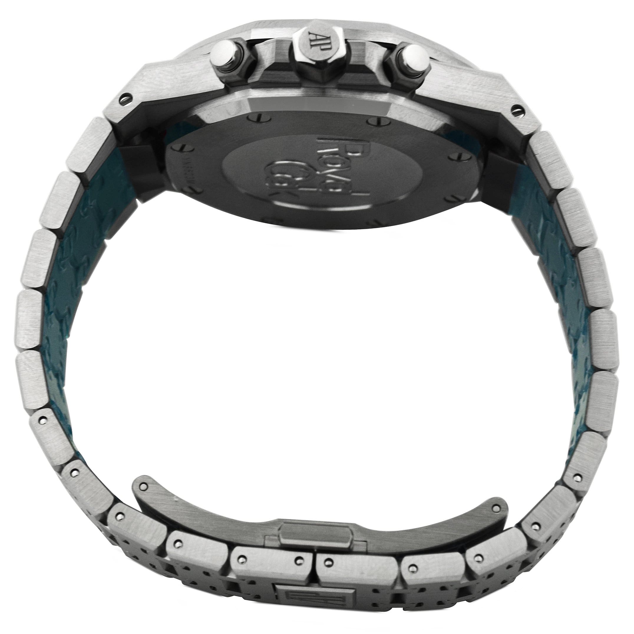 Audemars Piguet Royal Oak Stainless Steel 38mm Silver Chronograph Dial Watch Reference#:  26315ST.OO.1256ST.02 - Happy Jewelers Fine Jewelry Lifetime Warranty