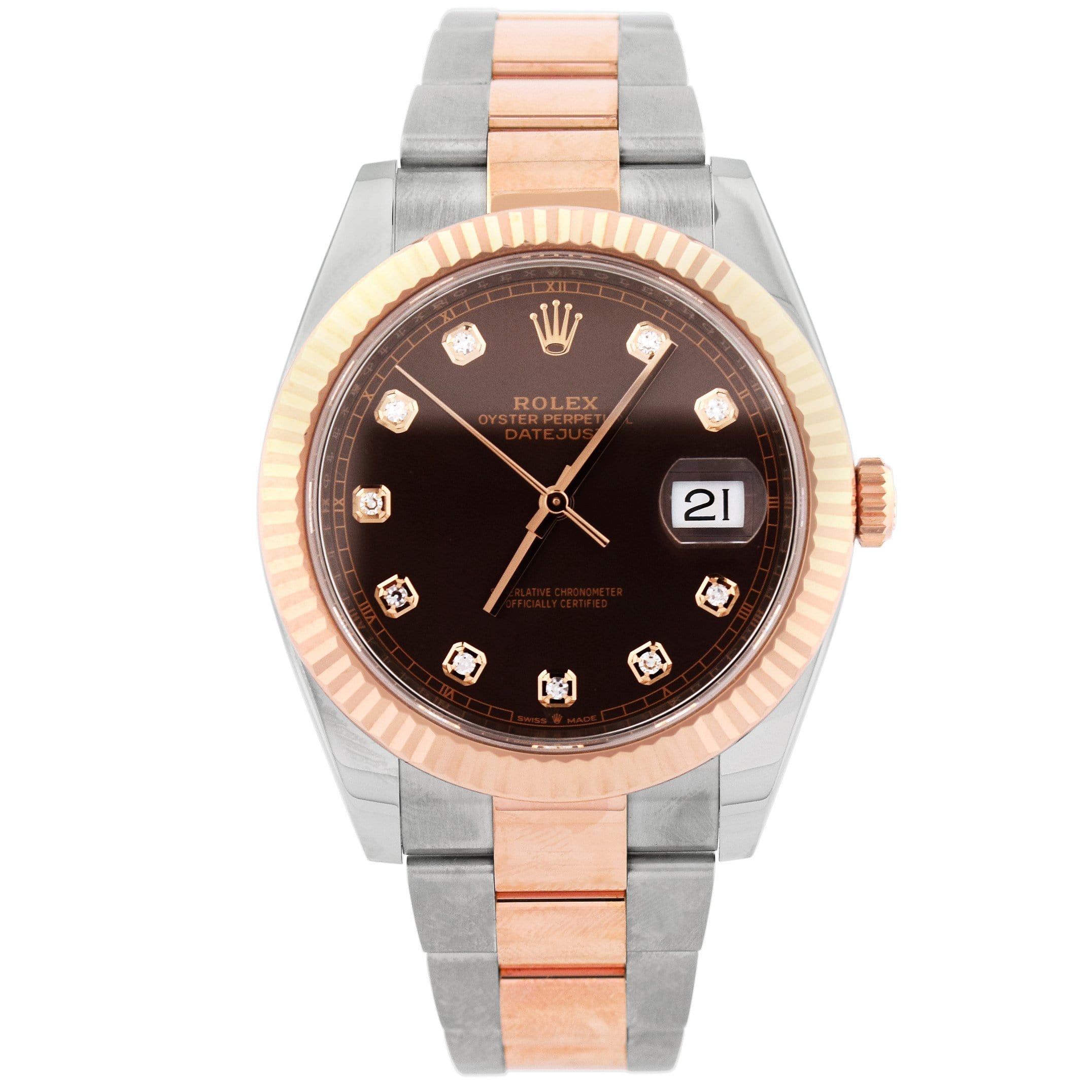 Rolex Datejust 41mm Brown Dial Watch Ref# 126331 - Happy Jewelers Fine Jewelry Lifetime Warranty