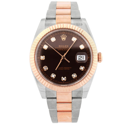 Rolex Datejust 41mm Brown Dial Watch Ref# 126331 - Happy Jewelers Fine Jewelry Lifetime Warranty