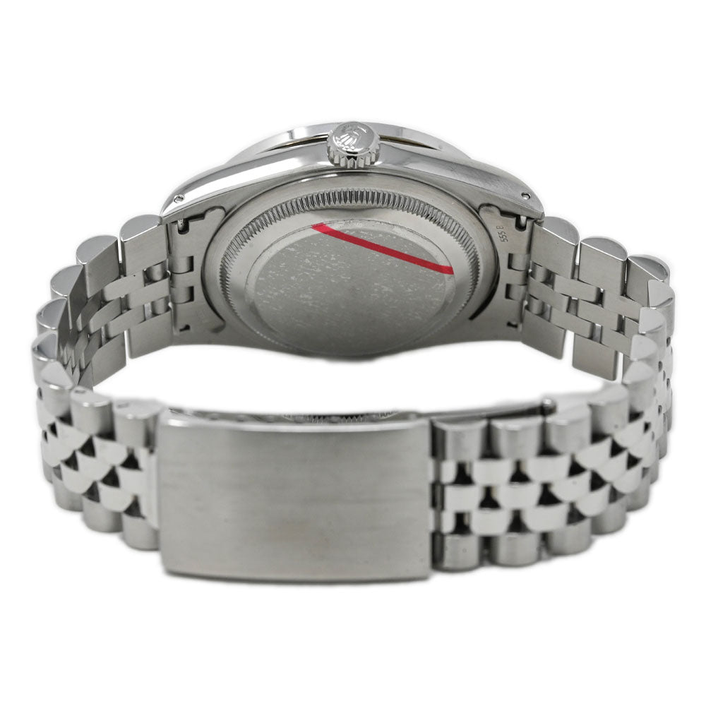 Rolex Datejust Stainless Steel 36 Black Diamond Dial Watch Reference# 16220 - Happy Jewelers Fine Jewelry Lifetime Warranty