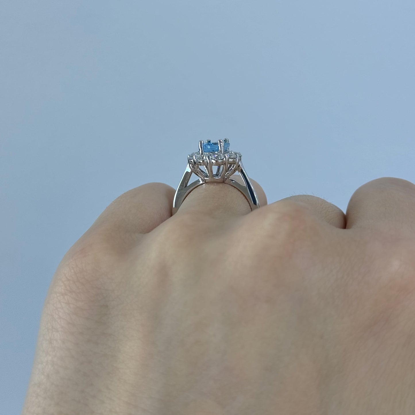Oval Aquamarine and Diamond Ring - Happy Jewelers Fine Jewelry Lifetime Warranty