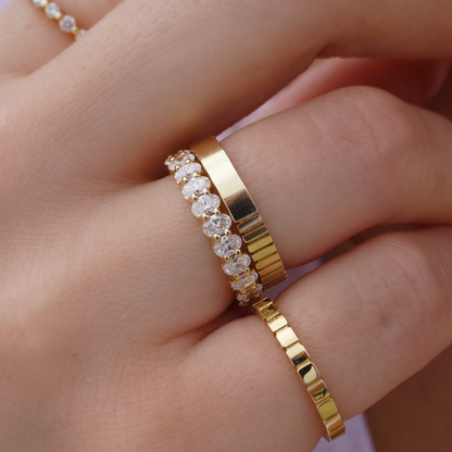 Fluted Personalized ID Ring - Happy Jewelers Fine Jewelry Lifetime Warranty