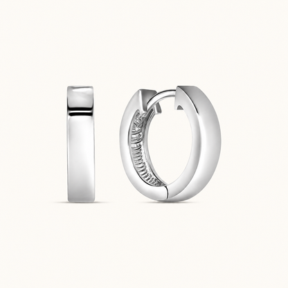 Flat Edge Huggies - Happy Jewelers Fine Jewelry Lifetime Warranty