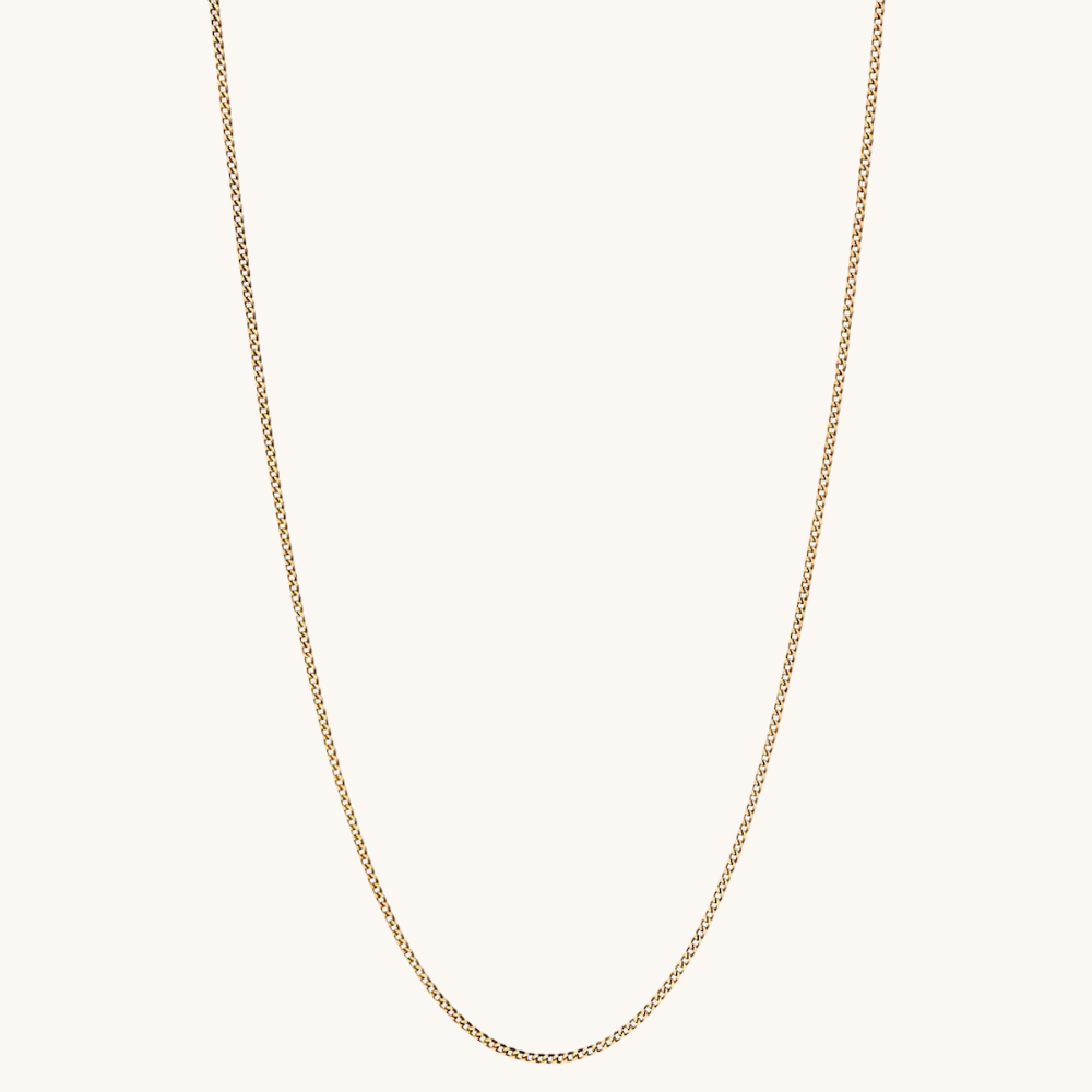 Flat Curb Cuban Chain Necklace - Happy Jewelers Fine Jewelry Lifetime Warranty