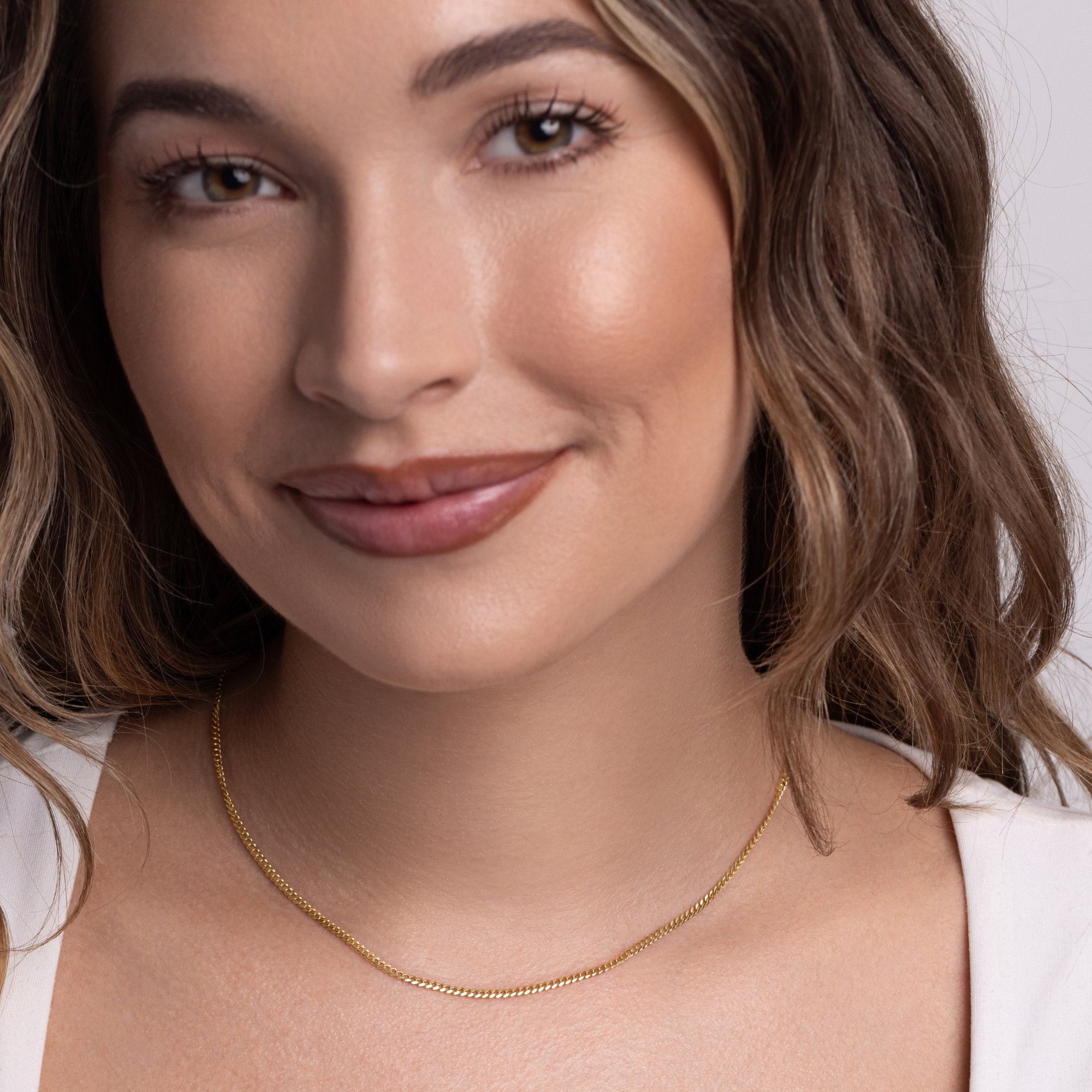 Flat Curb Cuban Chain Necklace - Happy Jewelers Fine Jewelry Lifetime Warranty