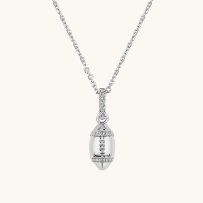 Diamond Football Pendant