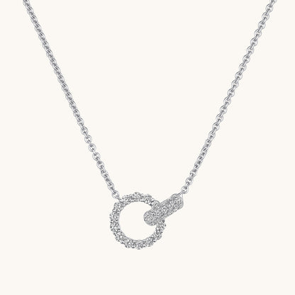 White Gold Forever Connected Diamond Necklace