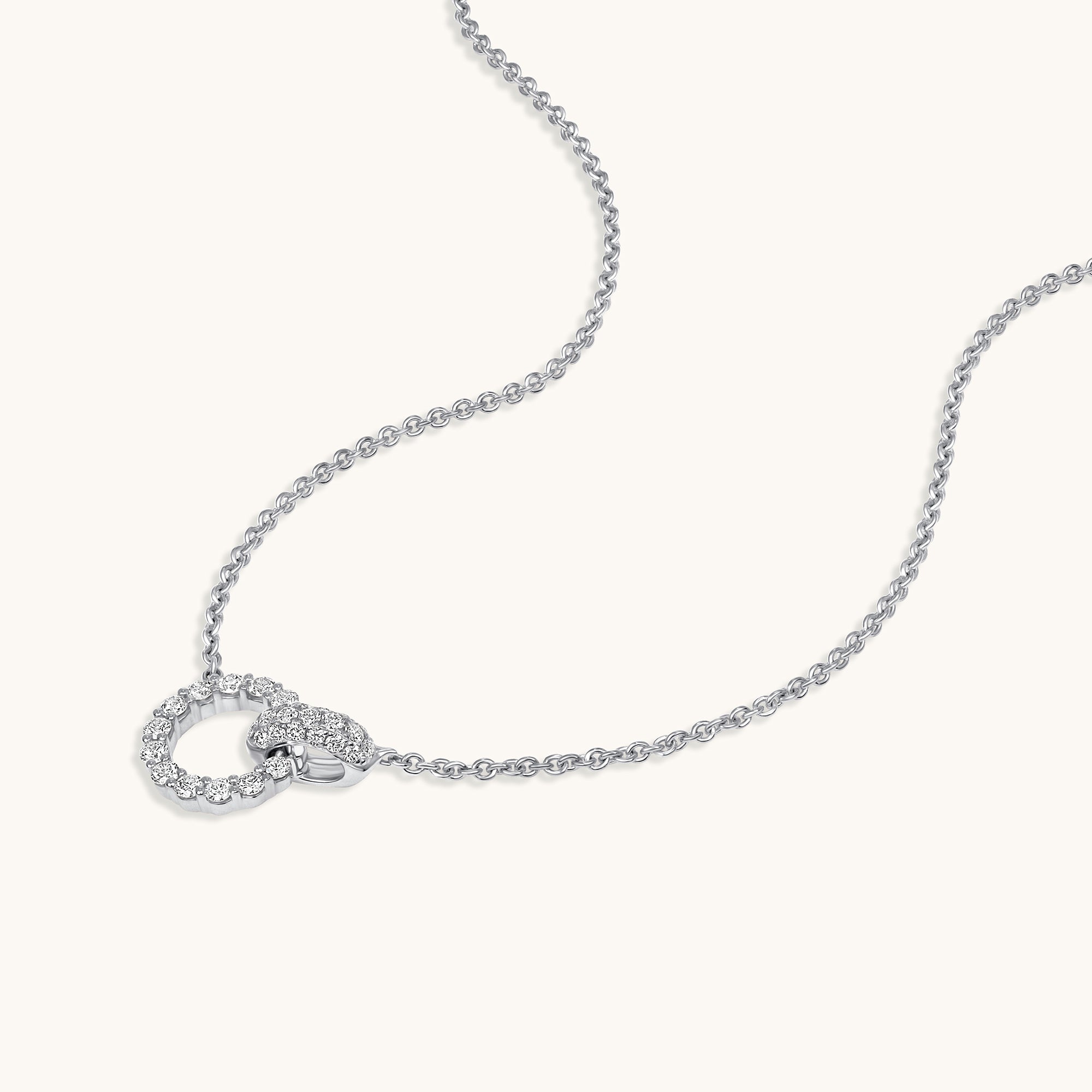 White Gold Forever Connected Diamond Necklace