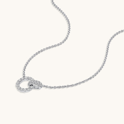 White Gold Forever Connected Diamond Necklace