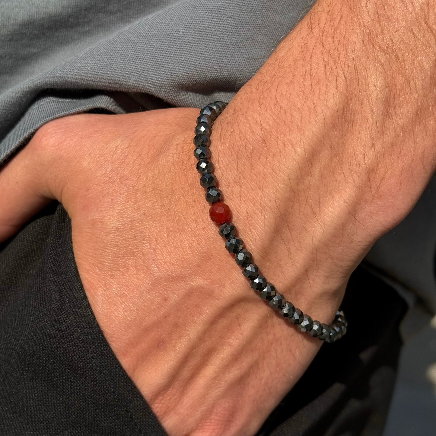 Red and Black Moissanite Bracelet - Happy Jewelers Fine Jewelry Lifetime Warranty