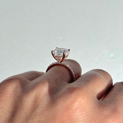 5.02 Carat Lab Cushion Engagement Ring with Hidden Halo | Engagement Ring Wednesday - Happy Jewelers Fine Jewelry Lifetime Warranty