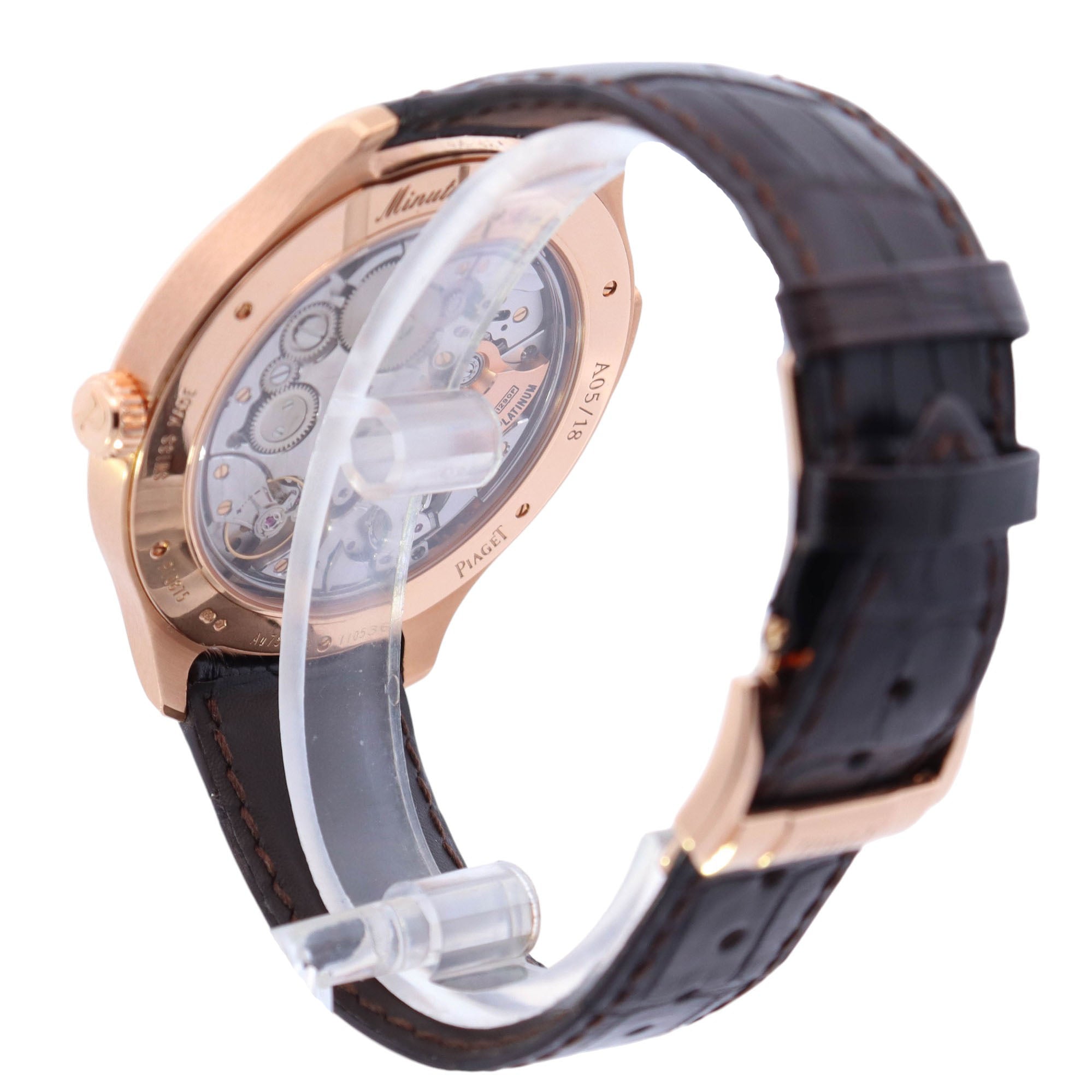 Piaget Emperador Rose Gold 48mm Stick Dial Watch Reference#: GOA38019 - Happy Jewelers Fine Jewelry Lifetime Warranty