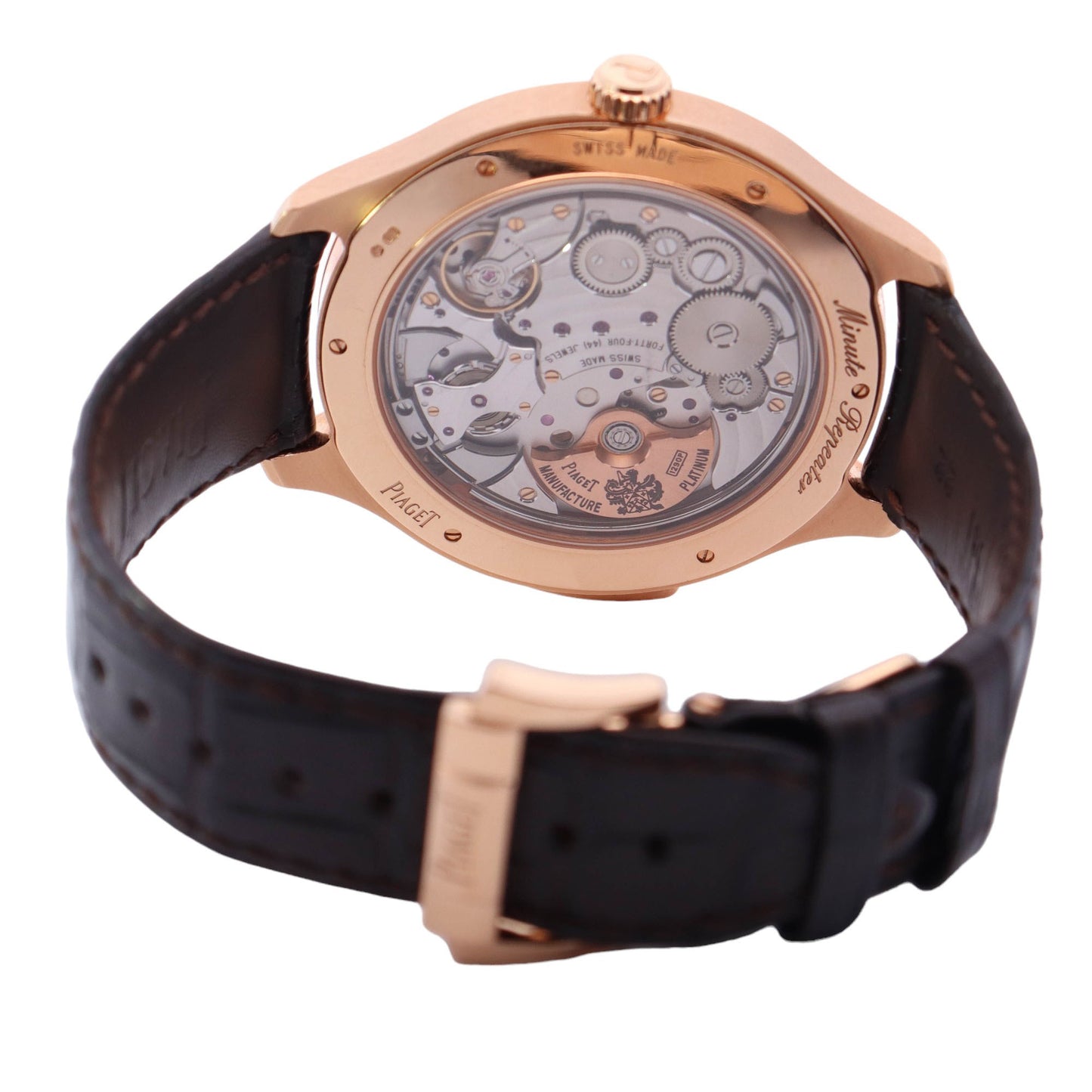 Piaget Emperador Rose Gold 48mm Stick Dial Watch Reference#: GOA38019 - Happy Jewelers Fine Jewelry Lifetime Warranty