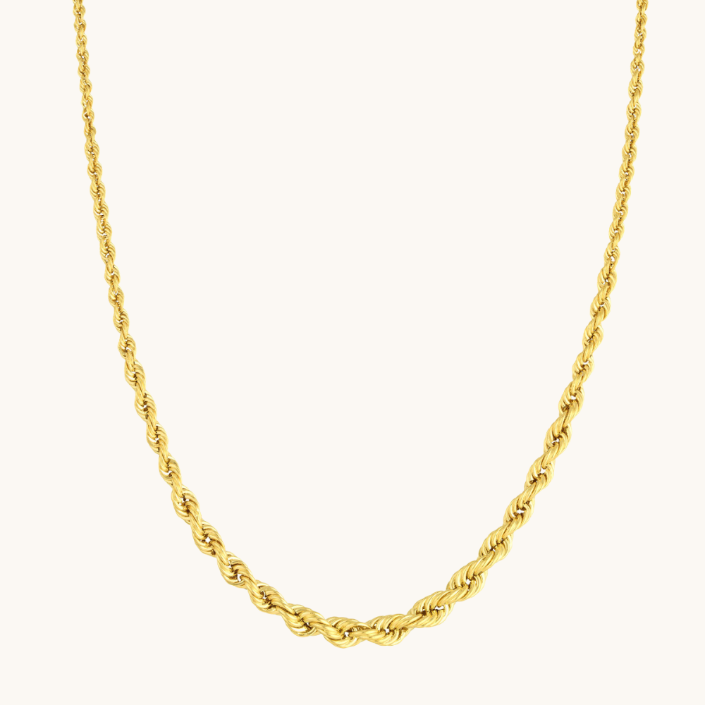 Graduated Rope Chain Necklace