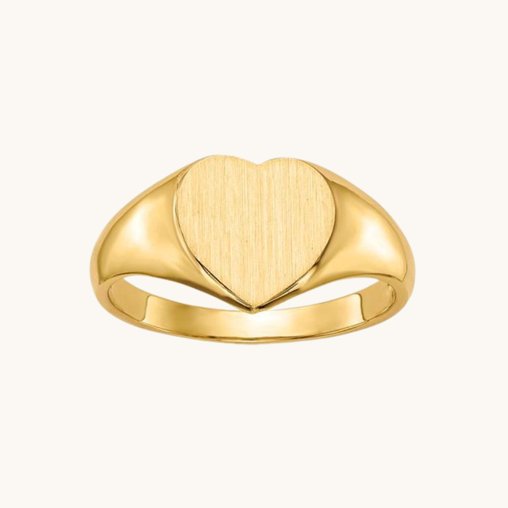 Signet Heart Ring - Happy Jewelers Fine Jewelry Lifetime Warranty