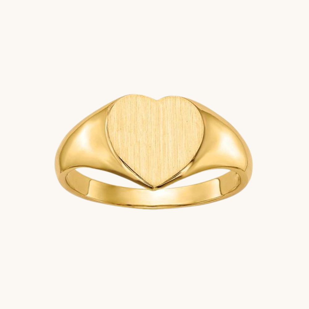 Signet Heart Ring