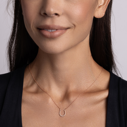 Horseshoe Diamond Necklace - Happy Jewelers Fine Jewelry Lifetime Warranty