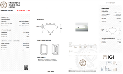5.01 Carat Emerald Natural Diamond Engagement Ring with Hidden Halo - Happy Jewelers Fine Jewelry Lifetime Warranty